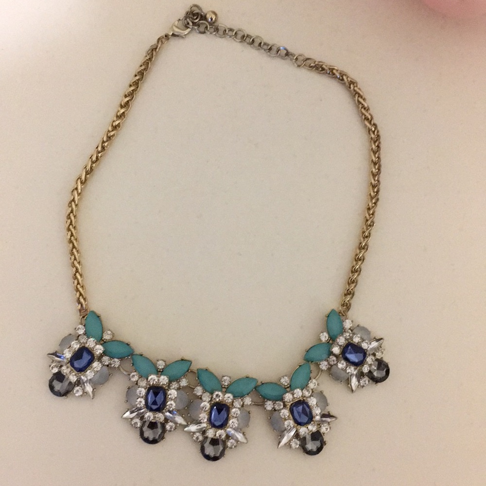 Gold statement necklace